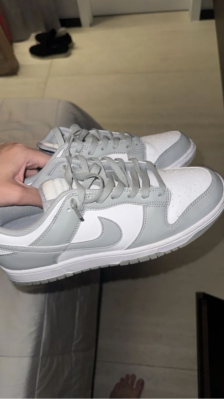 NIKE DUNK LOW CINZA & BRANCO  - Foto 2