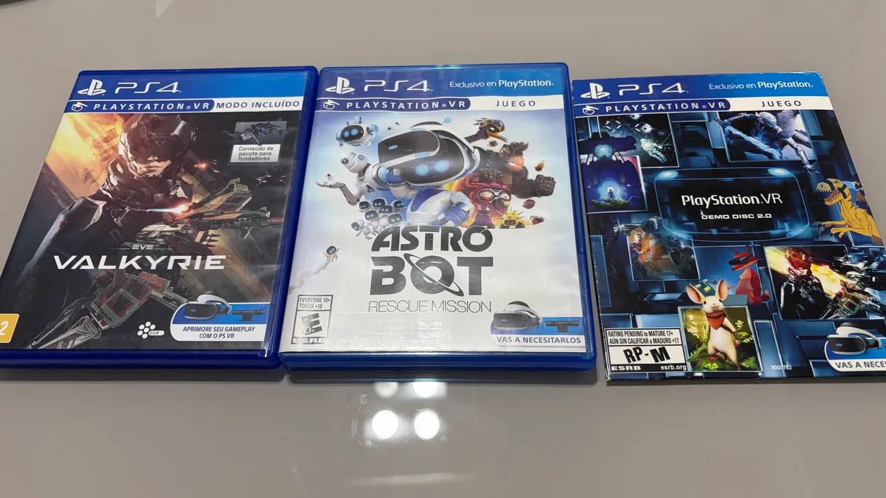 PSVR 1 v2 com caixa original, controles e jogos - Foto 2