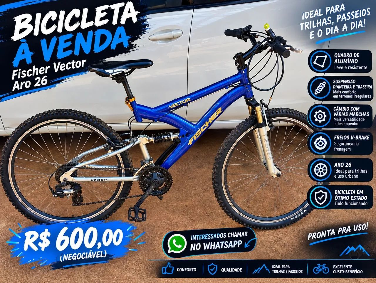 Vende - se uma bicicleta 