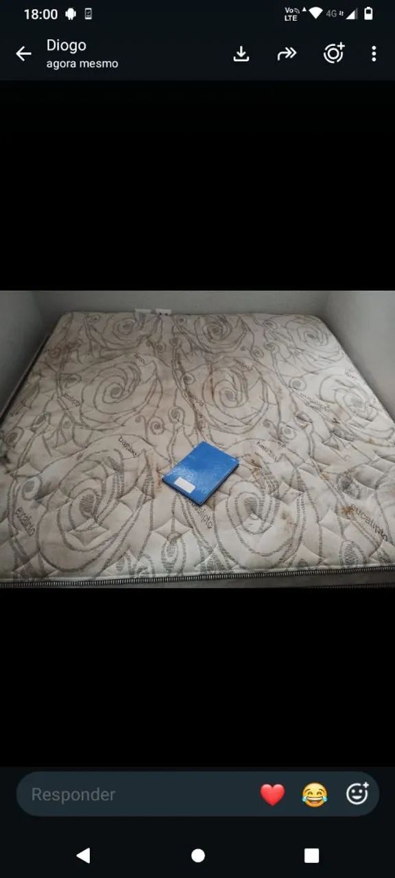 Colchão king usado $600