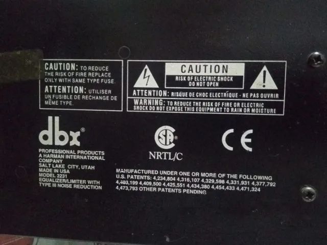 EQUALIZADOR E COMPRESSOR DBX 2231 - Foto 5