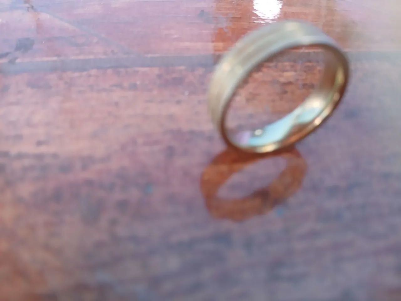 Anel banhado a ouro  - Foto 3