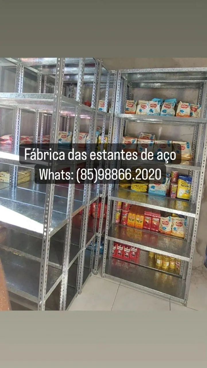 PRATELEIRAS DE AÇO - NOVAS 