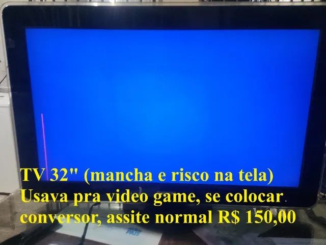 Tvs de 32  e 40 polegadas, com detalhes