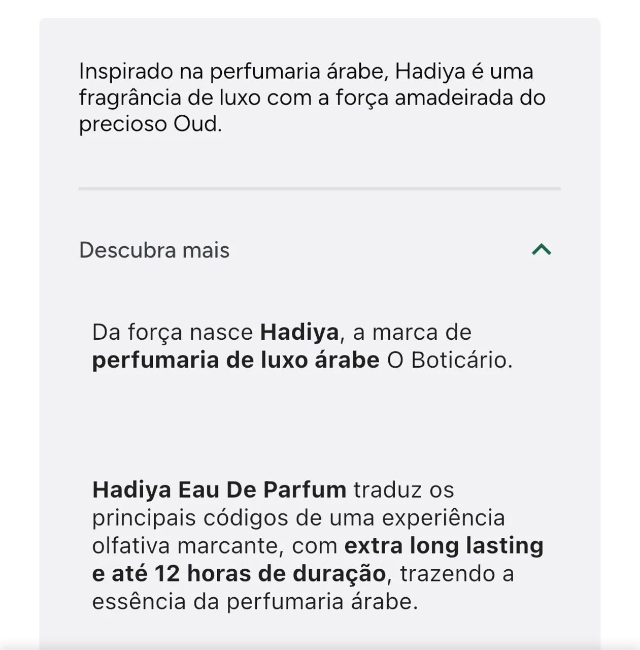 Perfume Hadiya Eau de Parfum 75ml - Boticário  - Foto 2