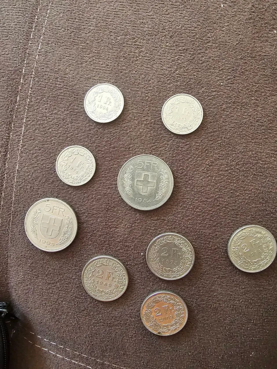 Lote de Moedas Suíças Antigas 