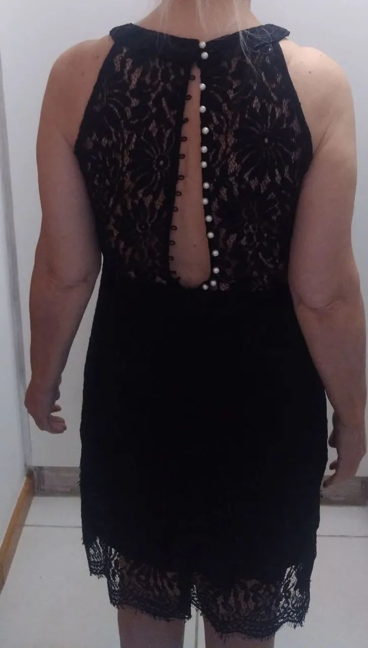 Vestido de renda preto - Foto 2