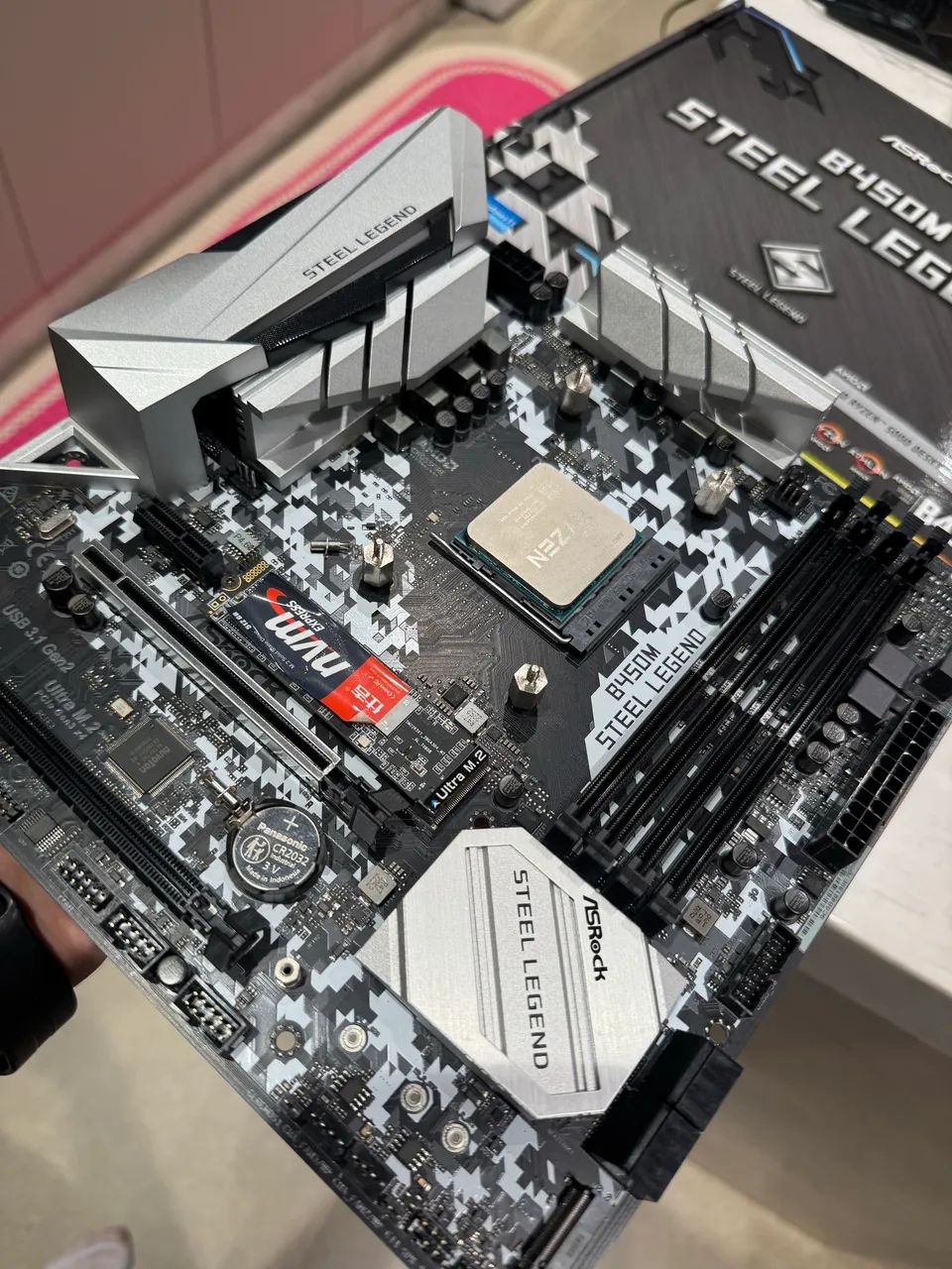 Placa Mãe Asrock B450m Steel Legend  - Foto 4
