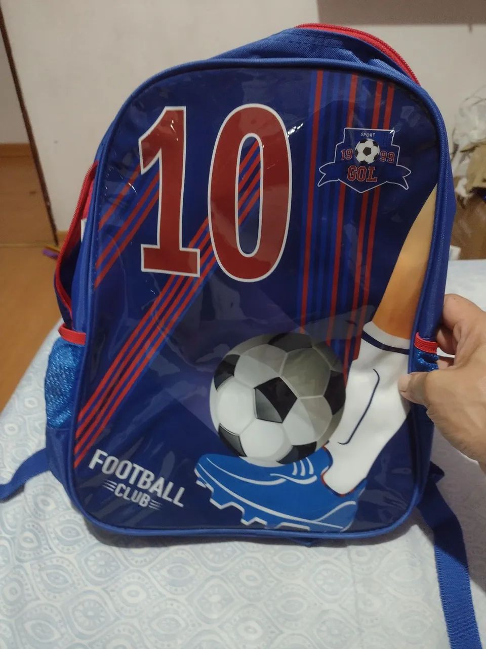 Mochila Infantil Tema Futebol 