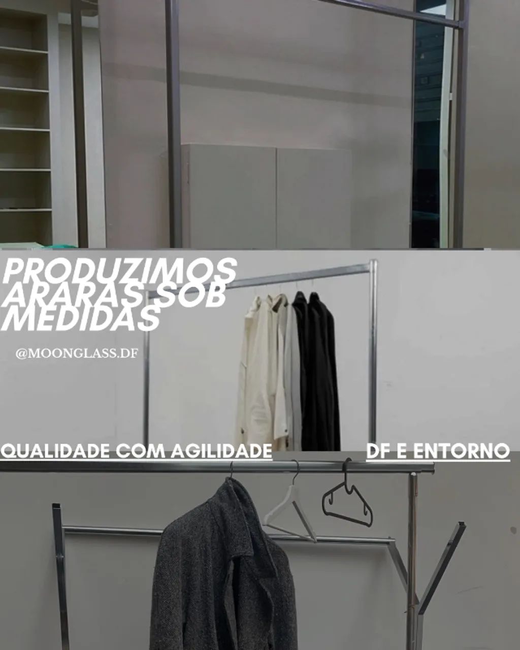 ARARAS EM INOX - ORGANIZAÇÃO COM DESIGN SOFISTICADO