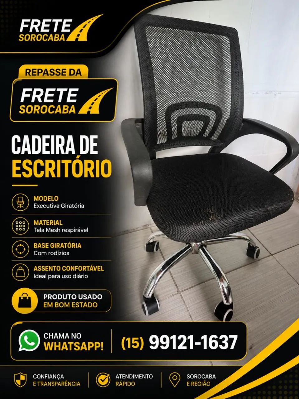 Cadeira de Escritório (DESAPEGO) - Foto 2