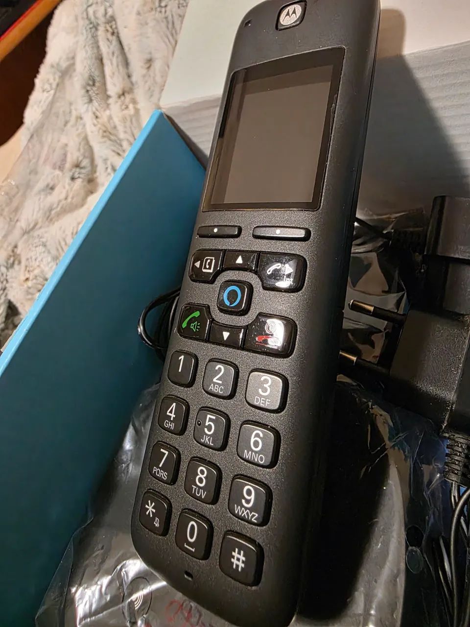 Telefone sem Fio Motorola Axh01 com Alexa e secretaria eletrônica  - Foto 6