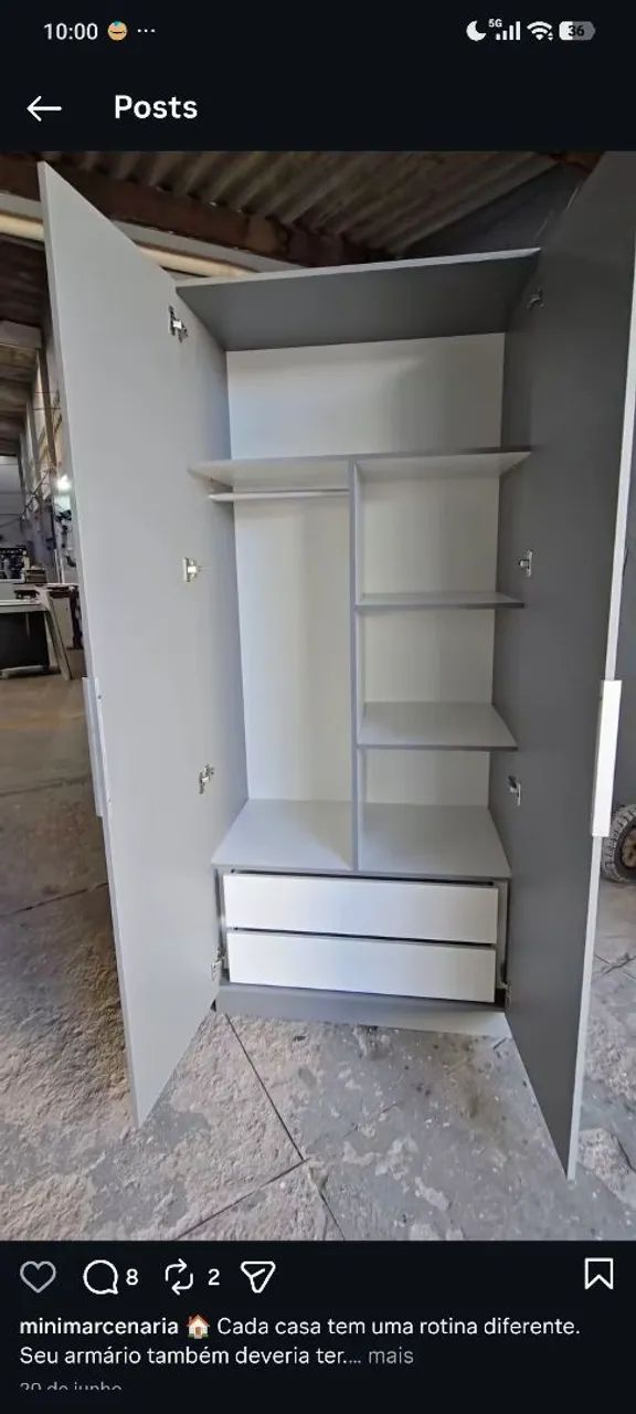 Multiuso guarda roupa  80x50x190
