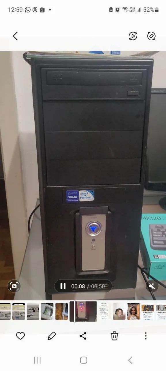 Peças para aproveitar CPU, Monitor e teclado  - Foto 4