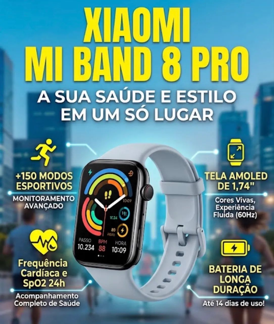 Smartwatch Xiaomi mi band 8 pro - Foto 3