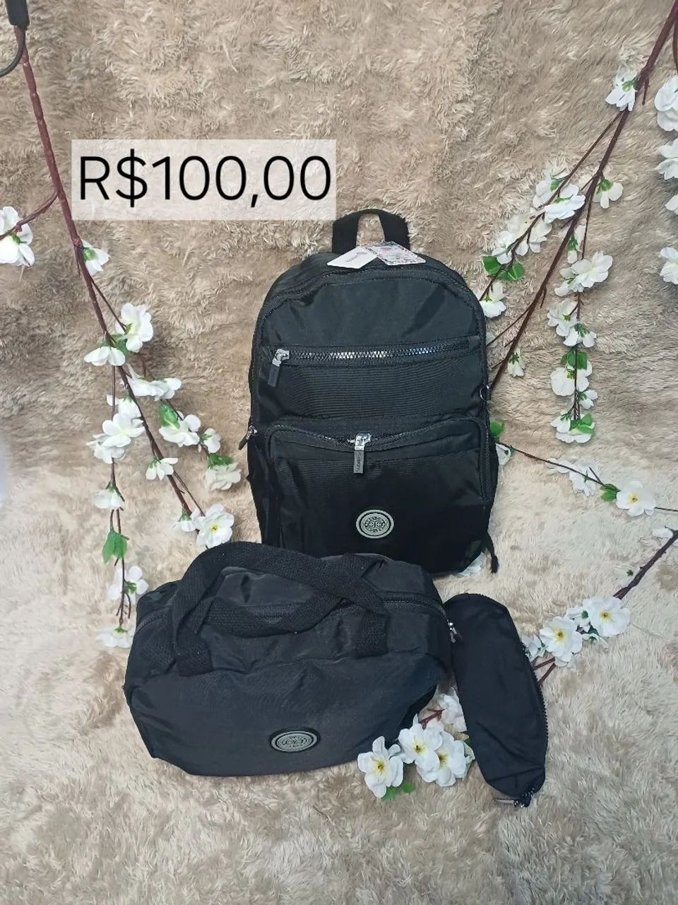 Kit mochila feminina 