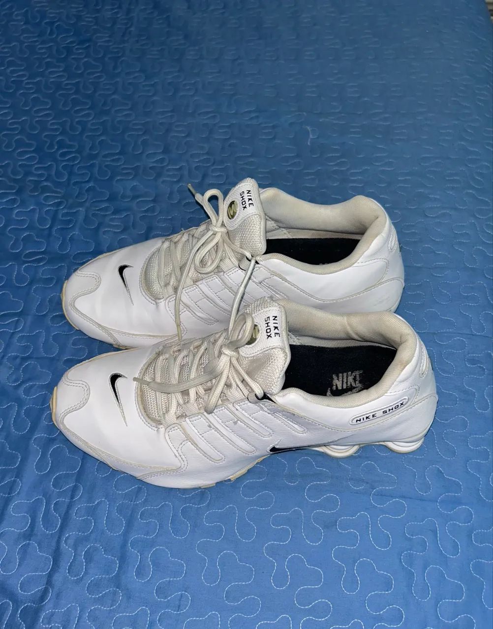 Tênis Nike Shox NZ 4 molas branco original  - Foto 4