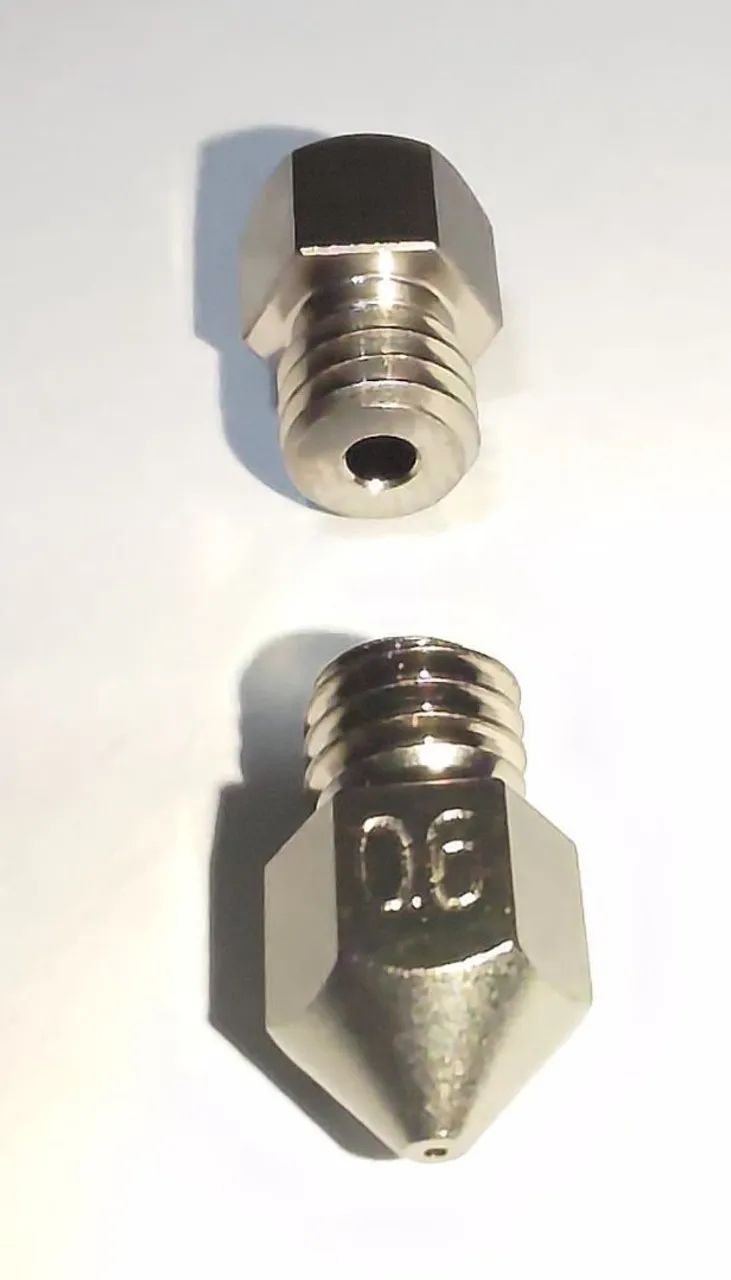 Bico MK8 TriangleLab Swiss 0.4 e 0.6 cobre revestido com nikel. - Foto 3