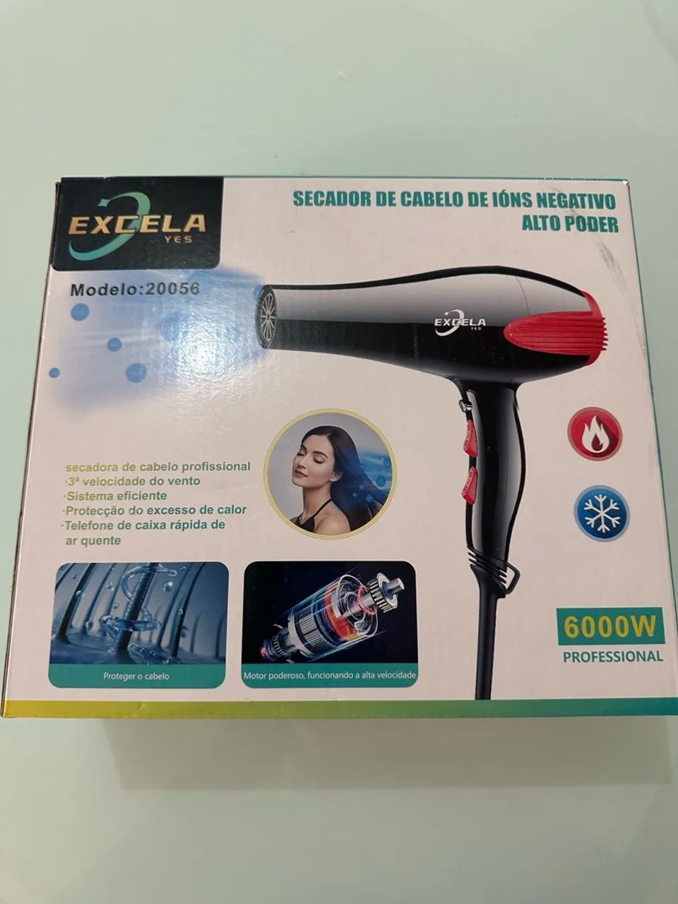 Secador de Cabelo Excela Yes - Modelo 20056