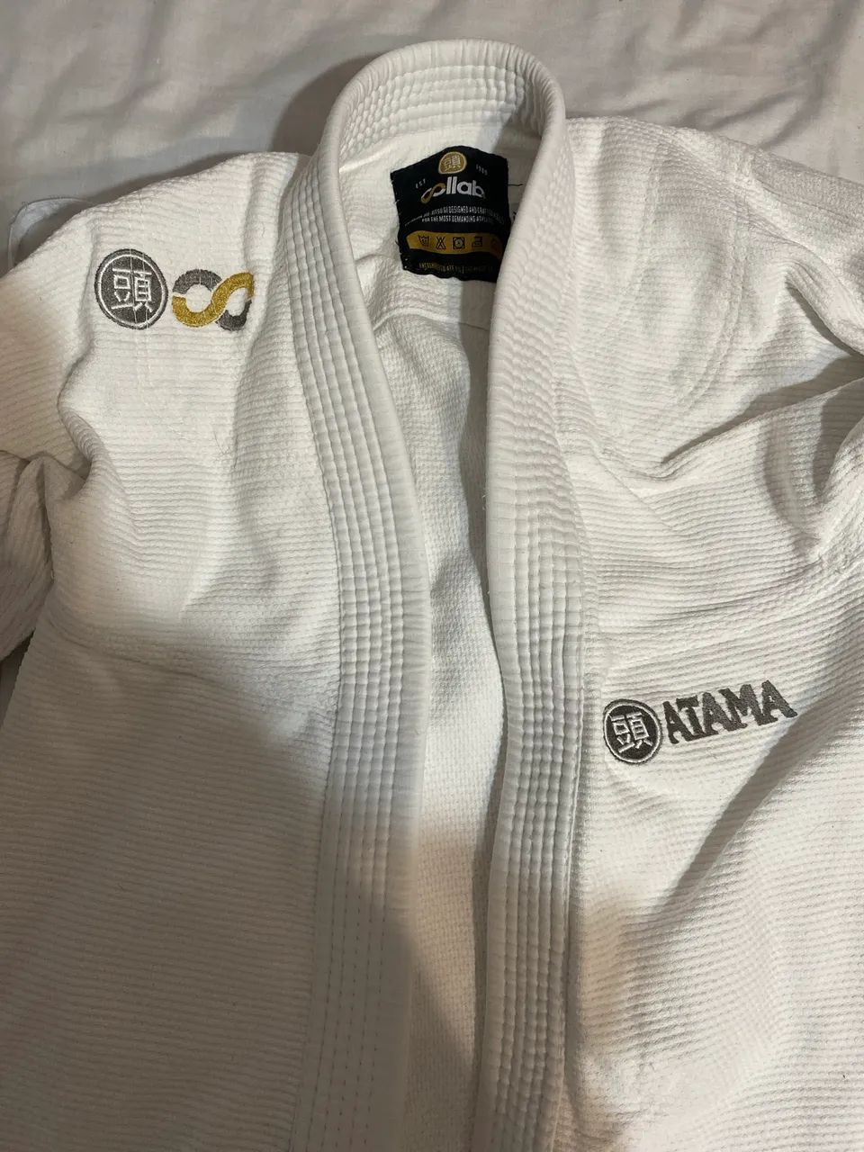Kimono jiujitsu ATAMA branco - Foto 3