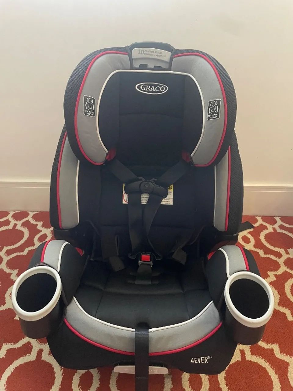 Cadeirinha infantil para carro Graco 4Ever All-in-1 Cougar vermelho - Foto 2