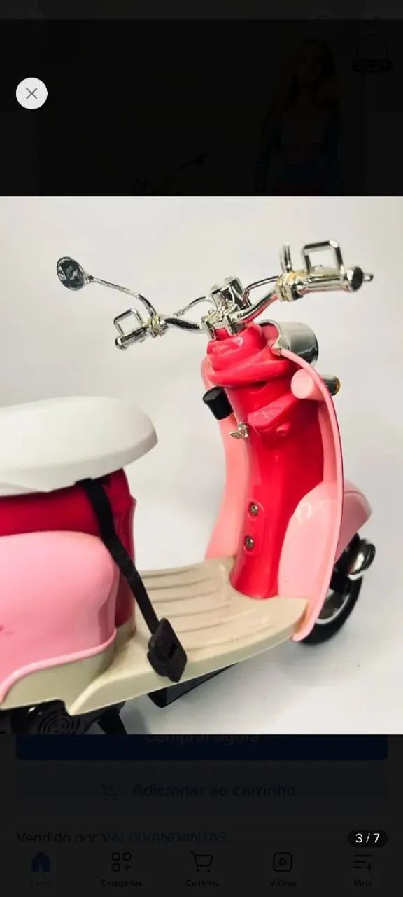 Pack barbie quero ser piloto + moto antiga da barbie - Foto 3