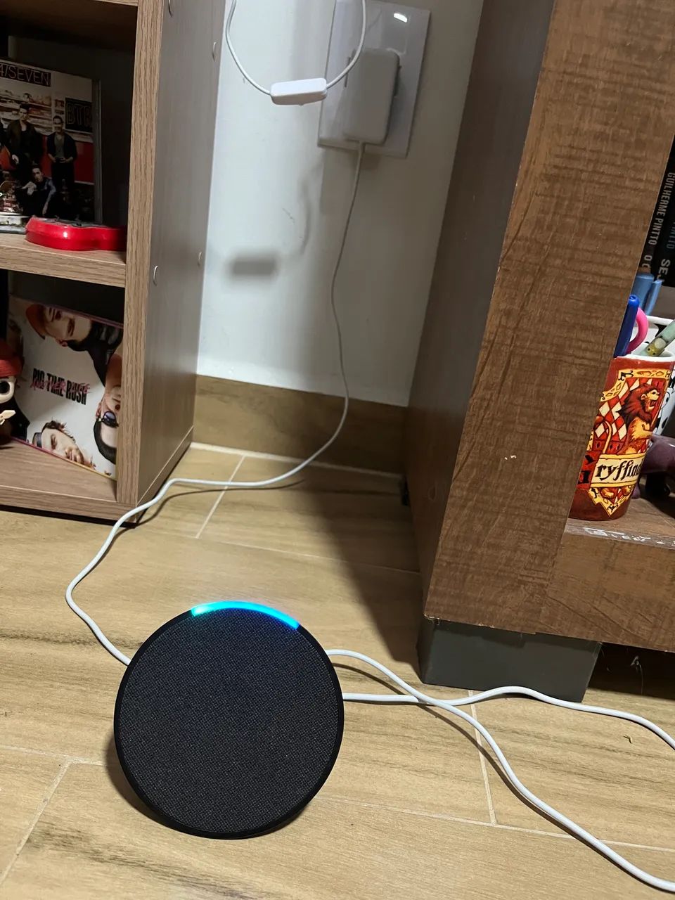 Echo Pop Amazon Alexa Preto - Pouquíssimo Uso + Caixa Original  - Foto 3
