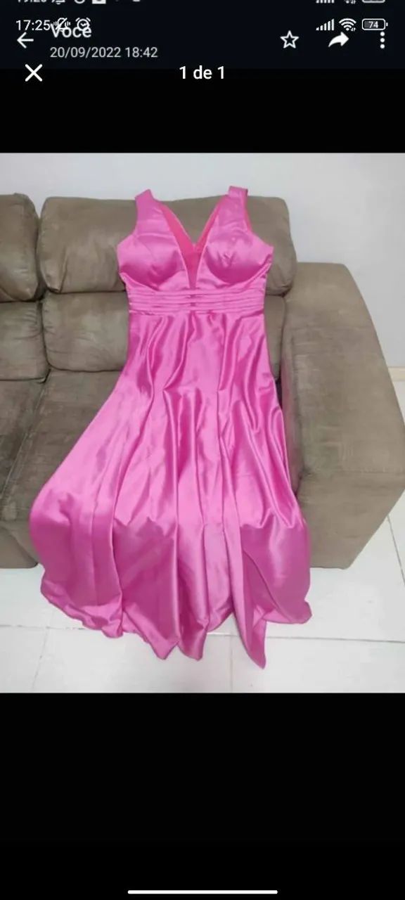 Vestido de festa pink