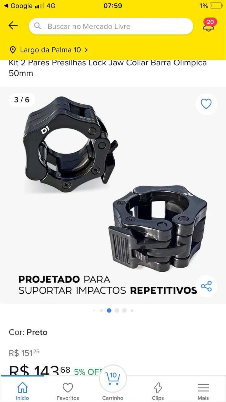 Presilhas de barras olímpicas  - Foto 2