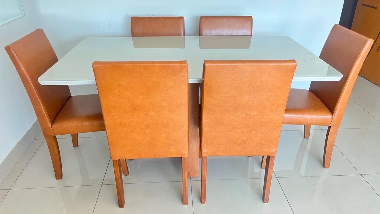 Mesa de madeira completa pronta entrega nova  - Foto 3