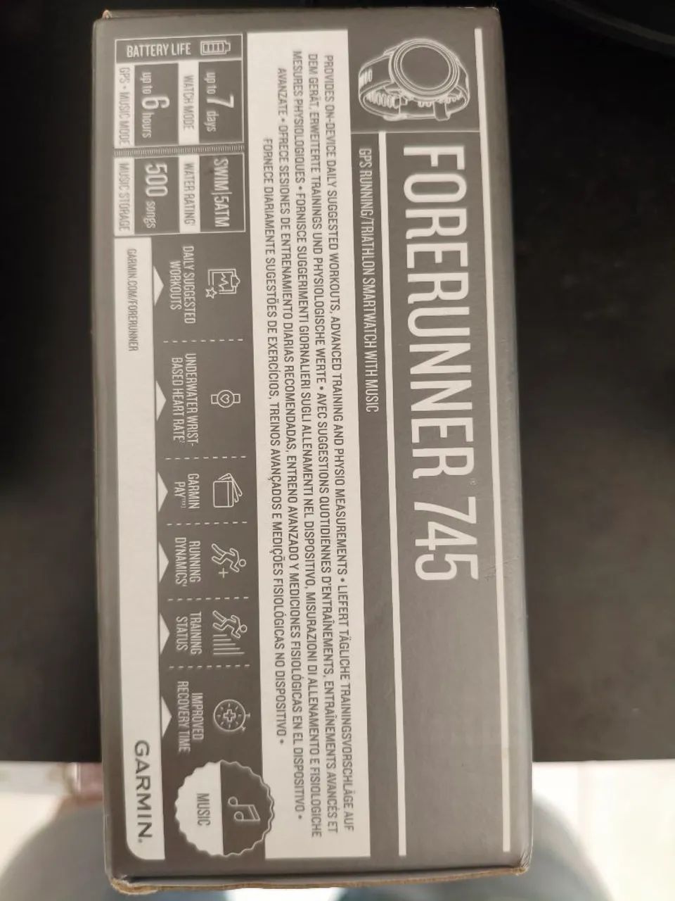 Relógio Garmin 745 Forerunner Music - Foto 4