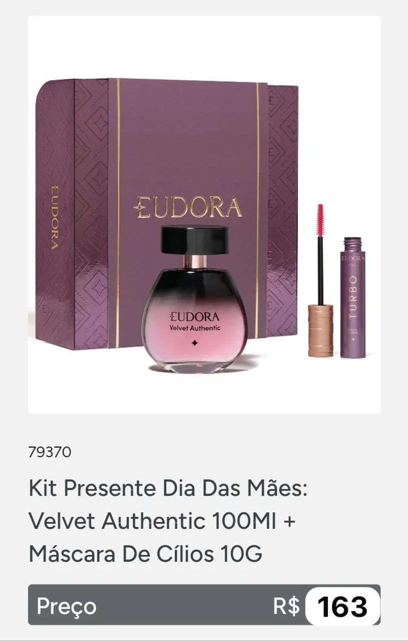 Temos lindos kits o boticário e Eudora aproveitem 