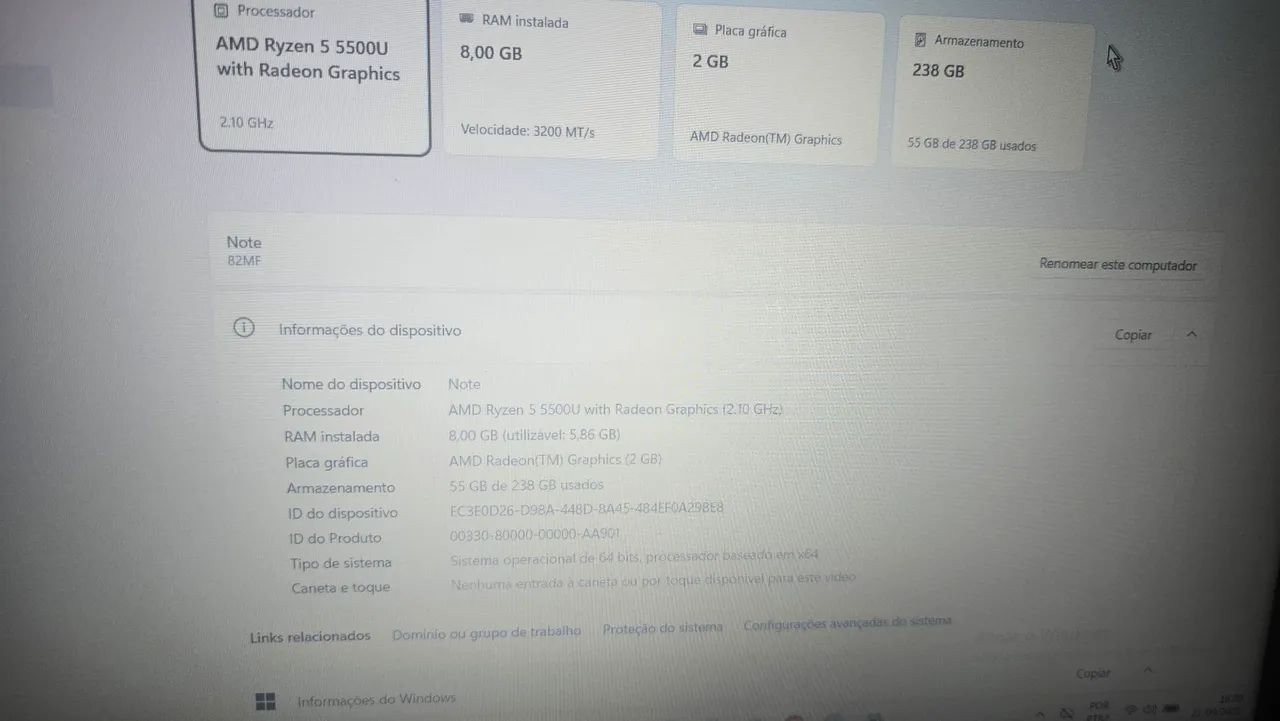 NNotebook Lenovo Ideapad 3 Ryzen 5 - Foto 3