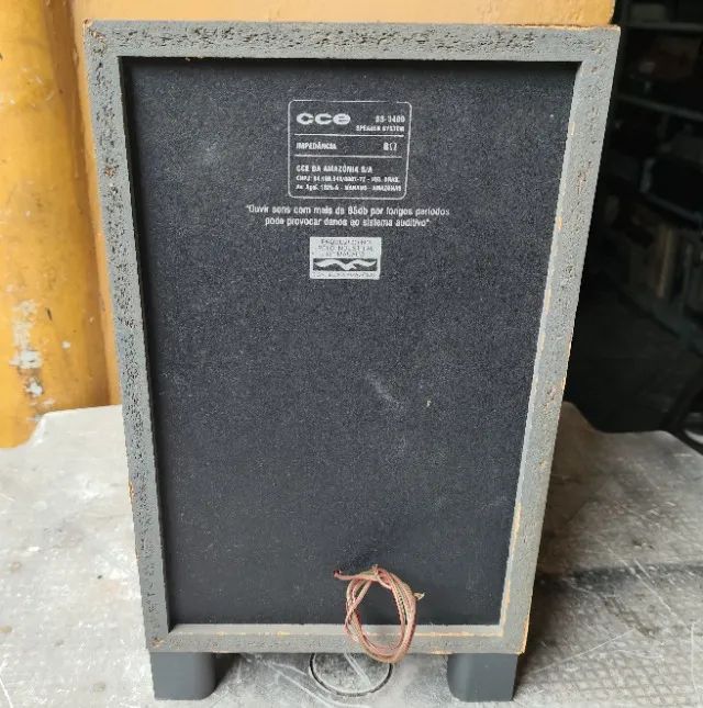 Subwoofer Passivo Cce Ss 3400 Ótimo Estado Funciona 8 Ohms - Foto 5