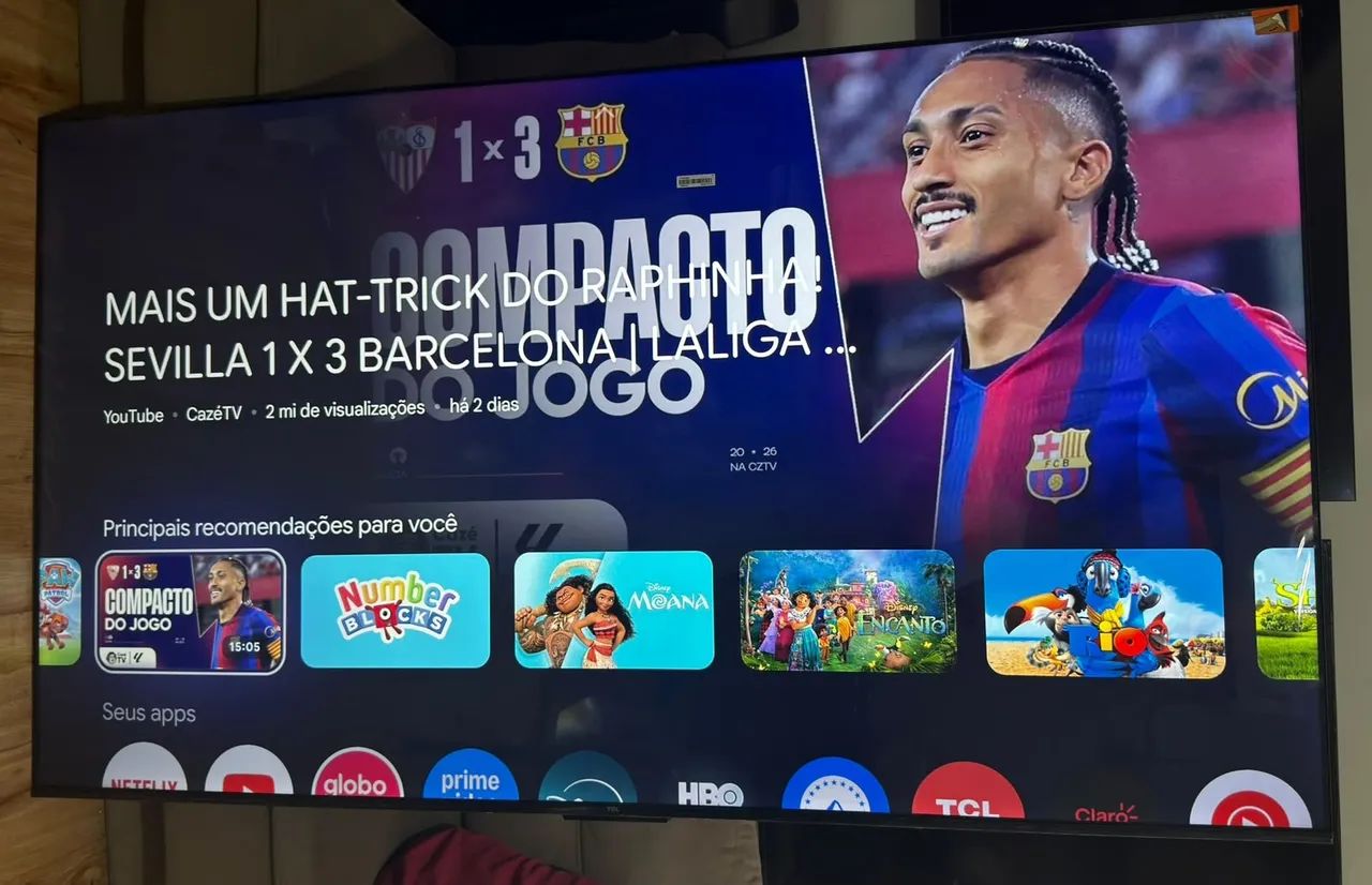 TV SMART TCL 75 POLEGADAS 4K BORDA INFINITA 