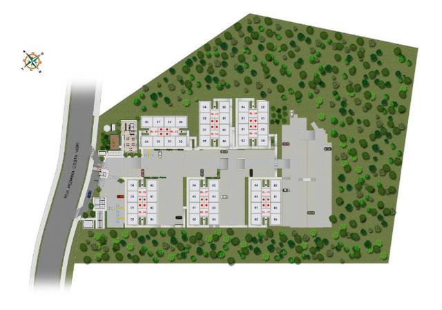 Apartamentos de 2 Quartos na região fo Portal do Sol em São josé dos Pinhais - Foto 9