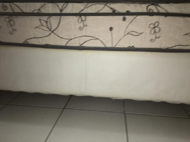 Cama Casal box + colchão casal ortobom extrafirme