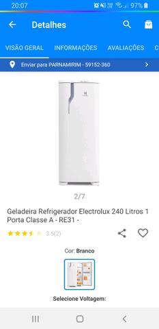 Geladeira nova na caixa com nota fiscal - Foto 4