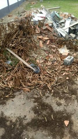 Retiradas de entulhos e limpeza em geral