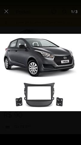 Moldura dvd ou multimidia 2 Din hyundai HB20 HB20S hb20x