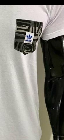 Blusa da adidas Masculina Branca com bolso - Foto 3