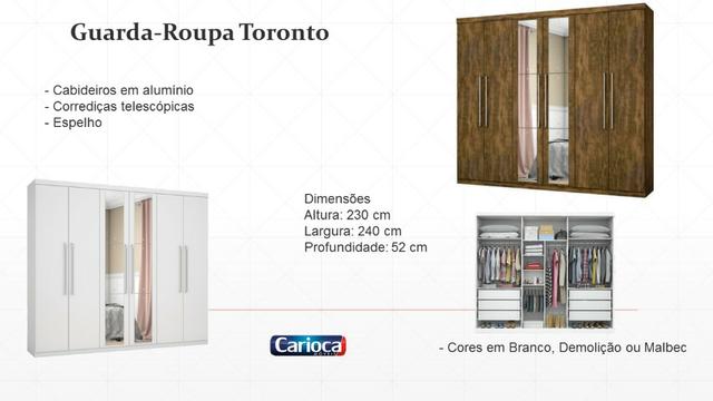 Roupeiro Toronto PCB2jan20 Carioca Móveis - Foto 2