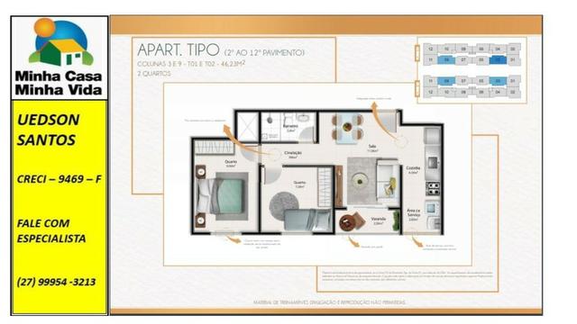 UED-23 - Apartamento térreo com quintal de 26 metros quadrados - Foto 5