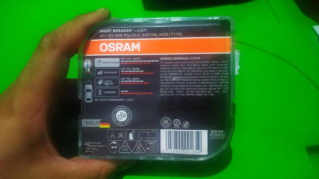 Par de lâmpadas osram H11 novos