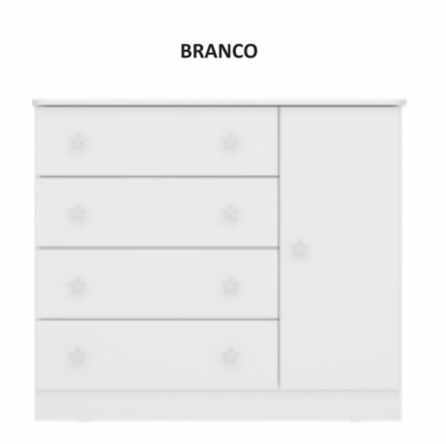 Cômoda 4 gavetas nova montagem grátis 