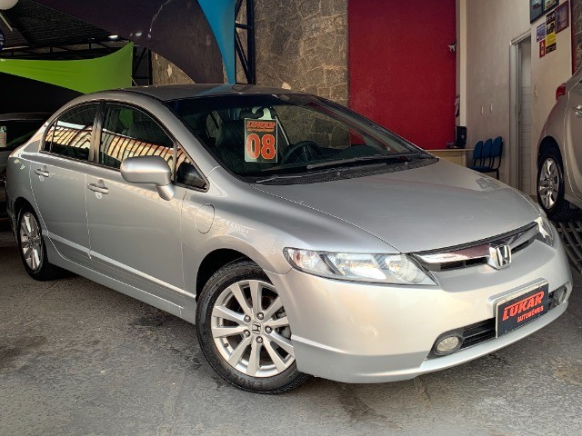 HONDA NEW CIVIC LXS 1.8 16V FLEX MANUAL PRATA COMPLETO