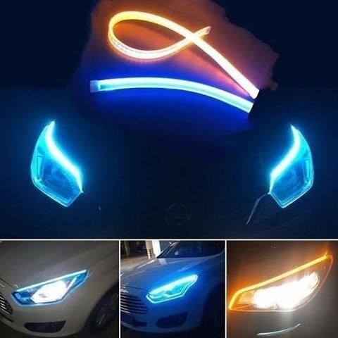 Fita De Led Drl Dual Color 45cm Universal - Foto 2