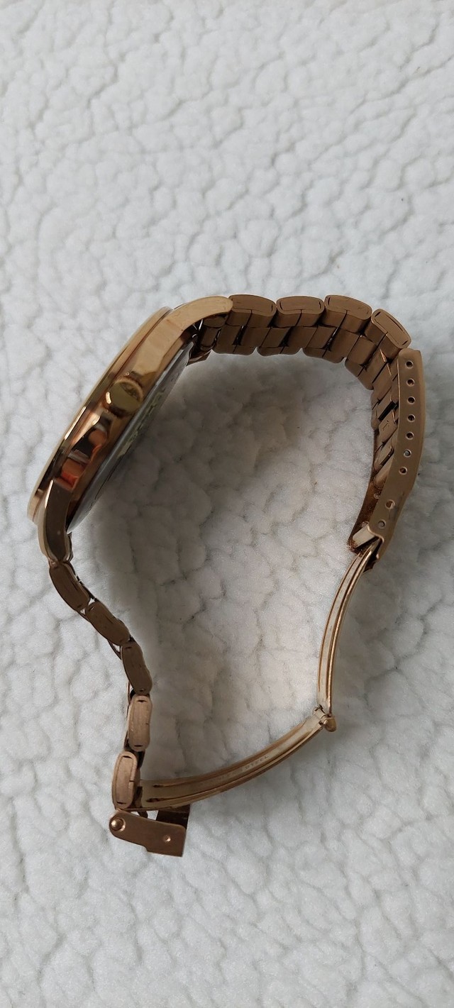 Relógio Akium Feminino Aço Dourado Rosé TML 7128A 30mt - Foto 3
