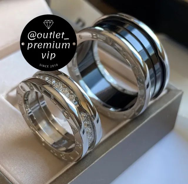 aliança anel bvlgari bulgari grossa 10mm - Foto 5