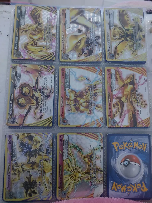 100 Cartas Pokemon Originais Sem Repetições Com 05 Brilhantes